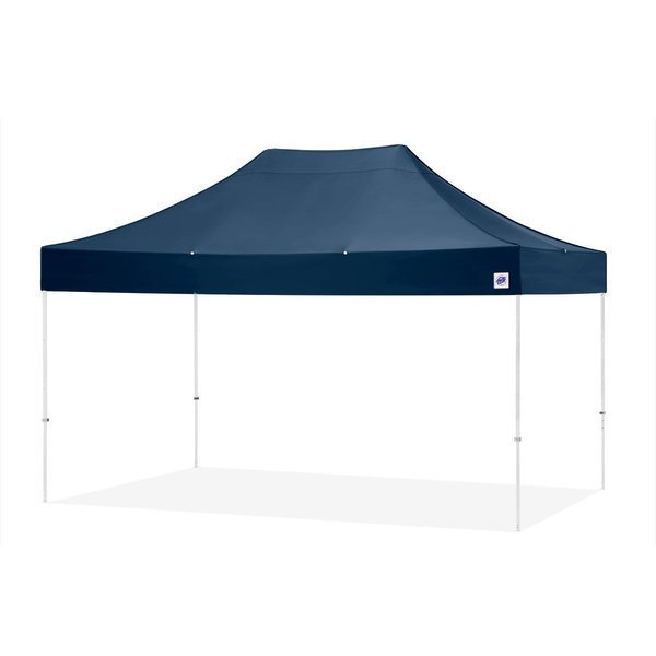 TAA Compliant Eclipse Shelter, 10' W x 15' L, White Steel Frame, Navy Blue Vented Top, E-Z Up, Mfr#: EC3STL15KFWHTVMCNB